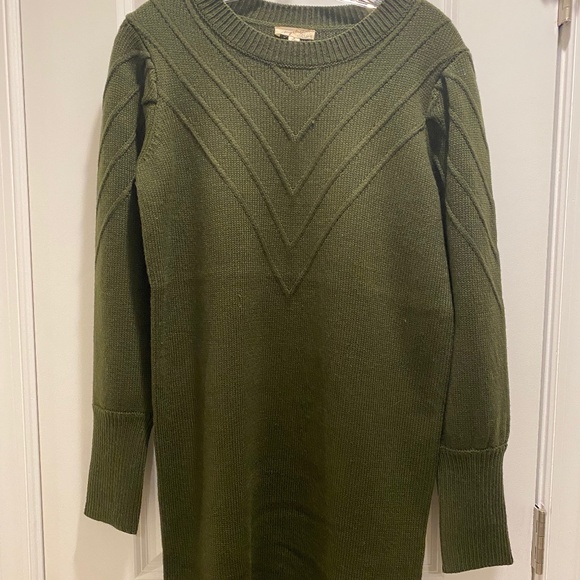 Mystree Olive Green Sweater Dress - Picture 3 of 7